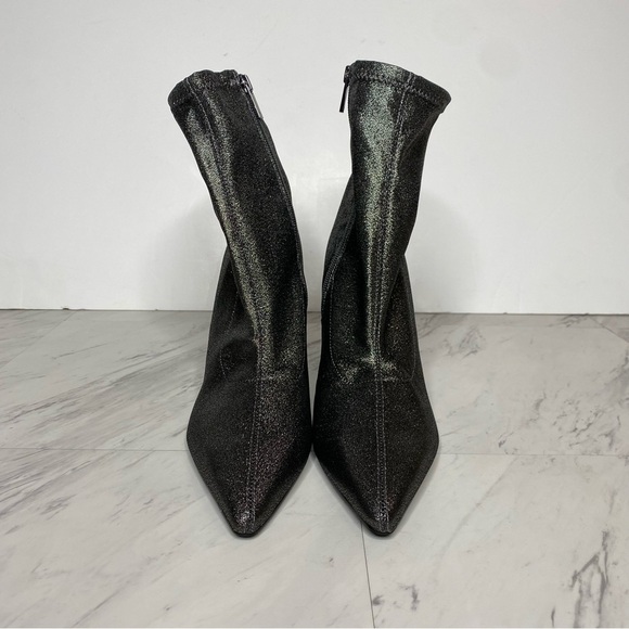 New! Marc Fisher Kellen Sparkle Pointy Toe Heeled Bootie 8 1/2 M - Picture 2 of 13